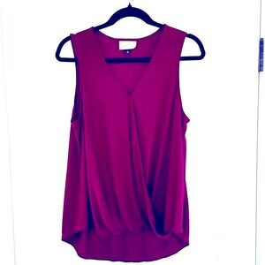 216. Universal Thread- plum colored bubble hem tank top